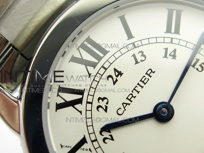 Ronde Solo de Cartier 29.5mm K11 1:1 Best Edition White Dial on SS Bracelet Ronda Quartz